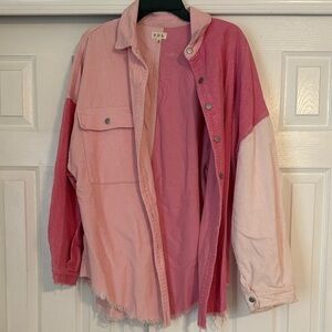 POL Pink Corduroy Jacket